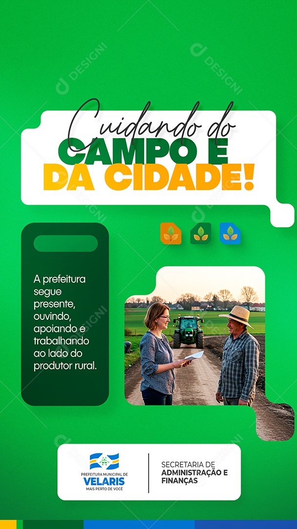 Story Prefeitura Cuidado do Campo e da Cidade Social Media PSD Editável