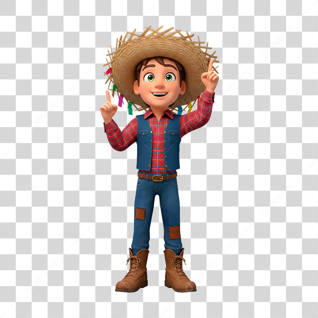 Personagem de Festa Junina PNG Transparente