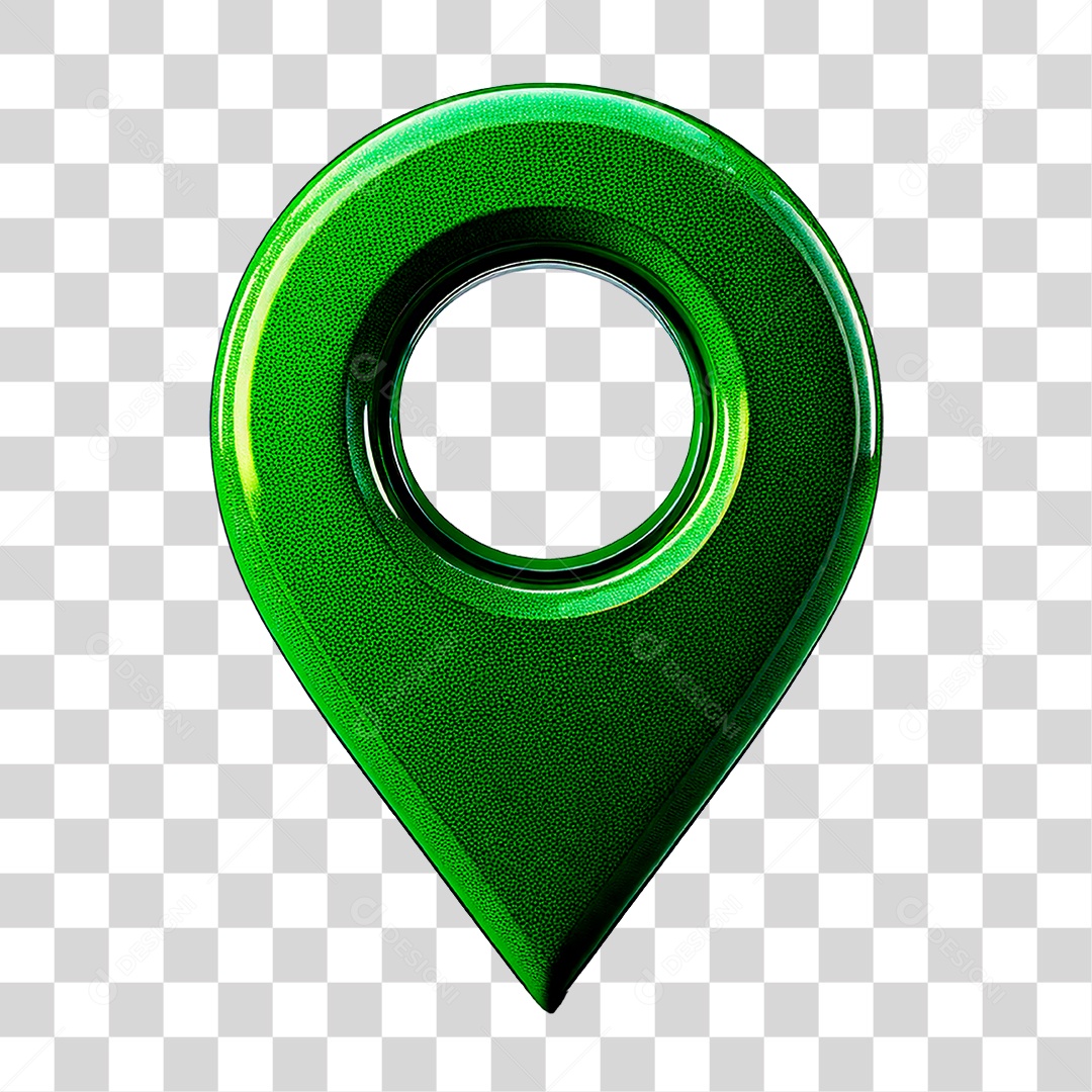 Ponto de Localização Verde PNG Transparente