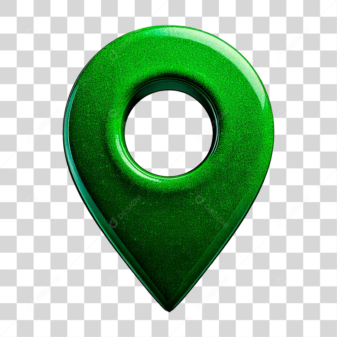 Ponto de Localização Verde PNG Transparente
