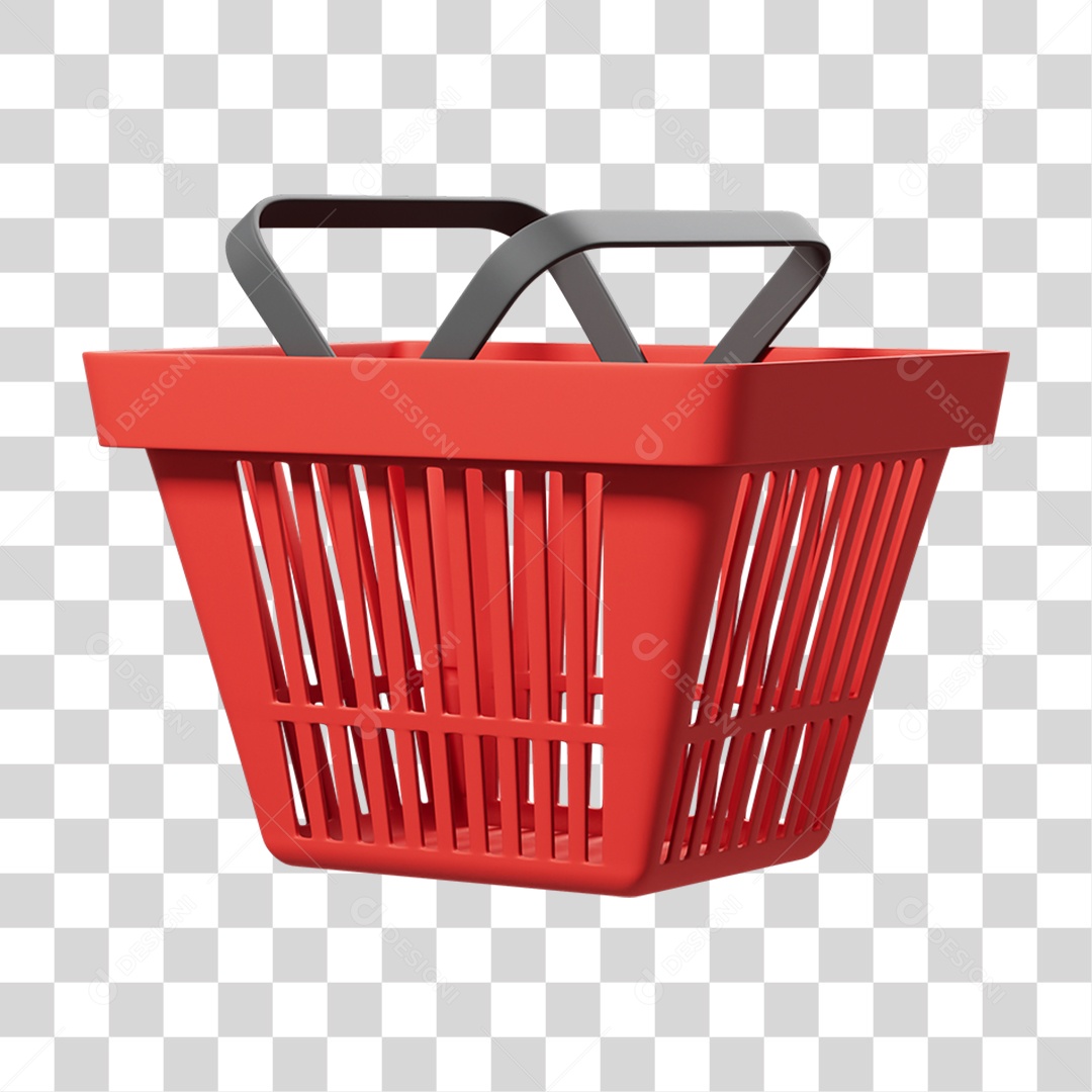 Cesta de Supermercado PNG Transparente