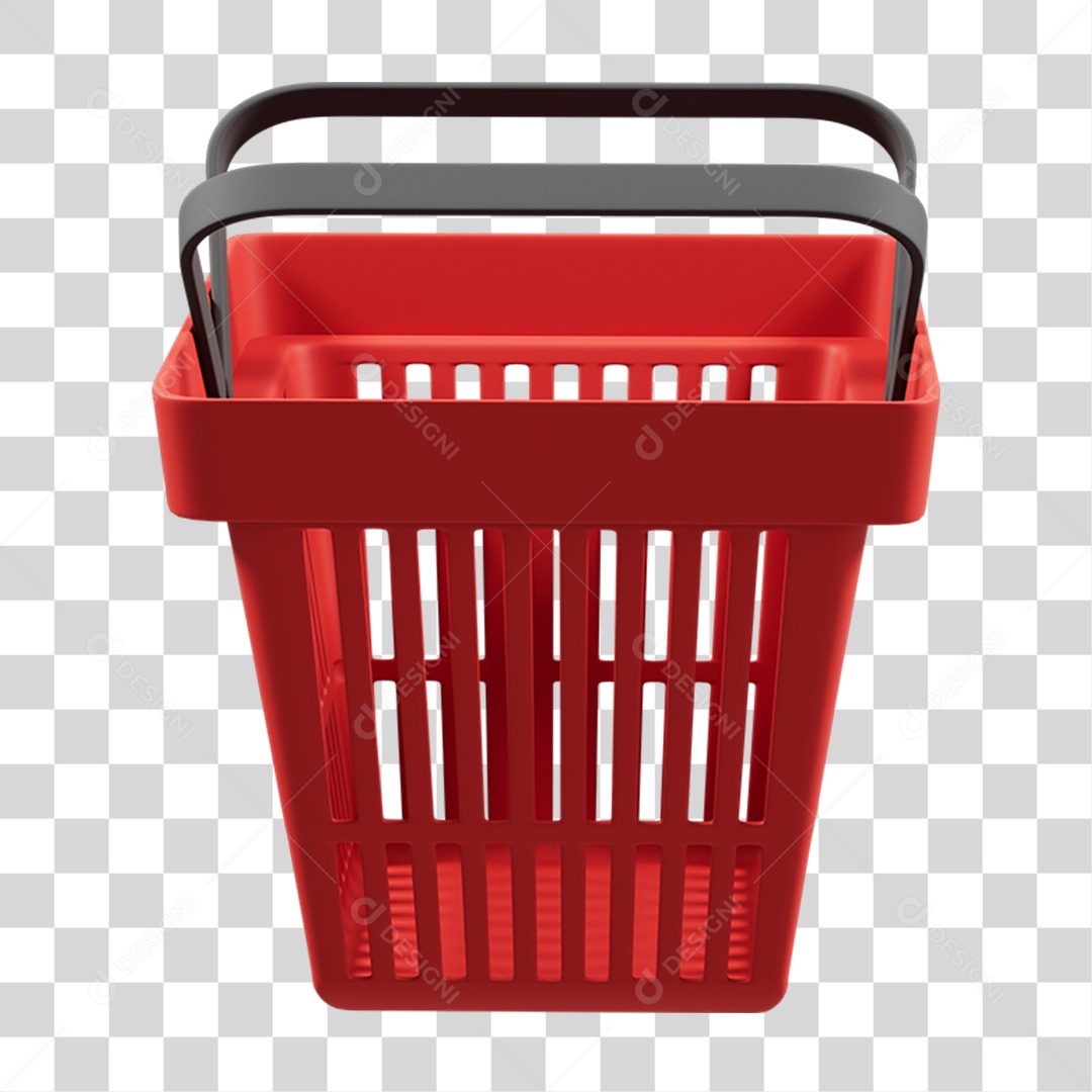 Cesta de Supermercado PNG Transparente