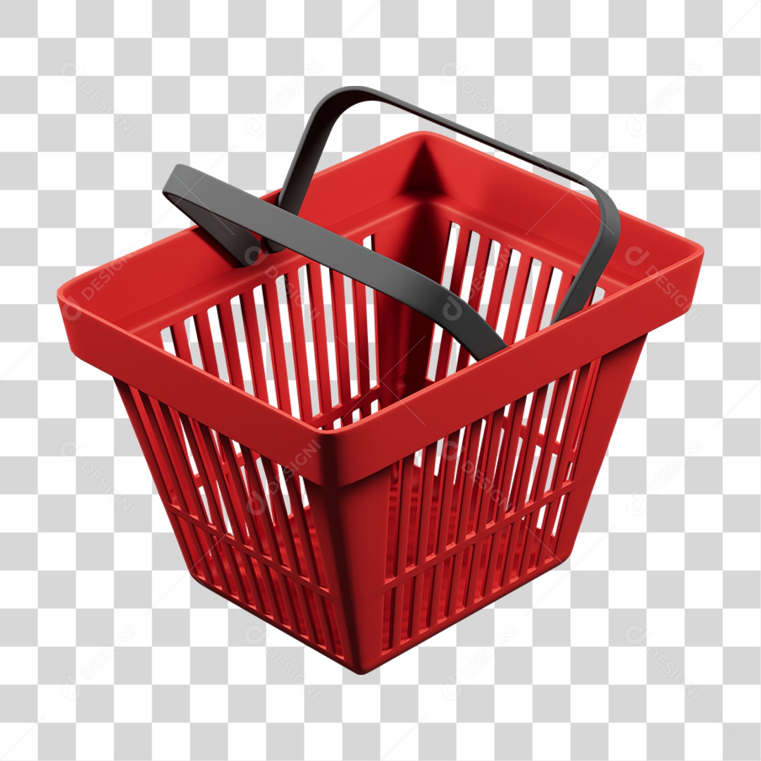 Cesta de Supermercado PNG Transparente