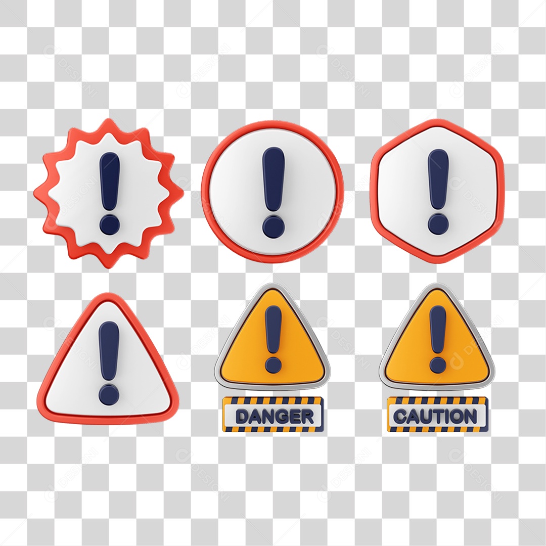 Ícones Alerta Perigo Símbolo PNG Transparente
