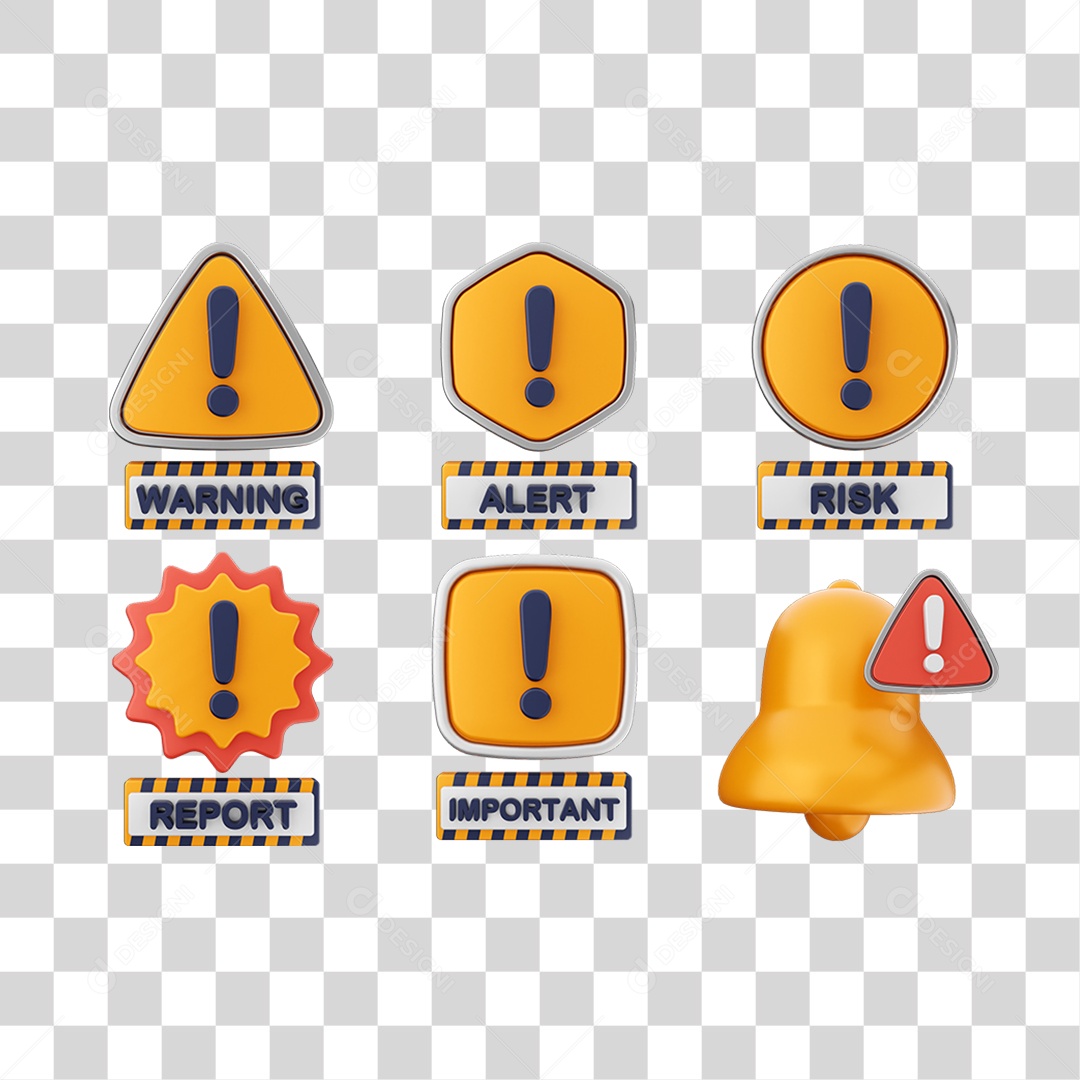 Ícones Alerta Perigo Símbolo PNG Transparente