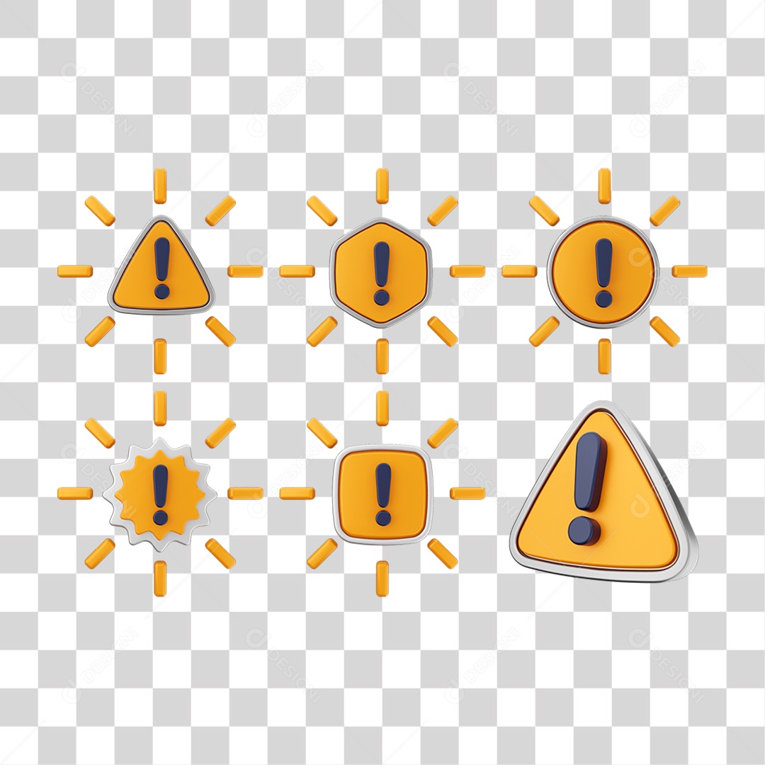 Ícones Alerta Perigo Símbolo PNG Transparente