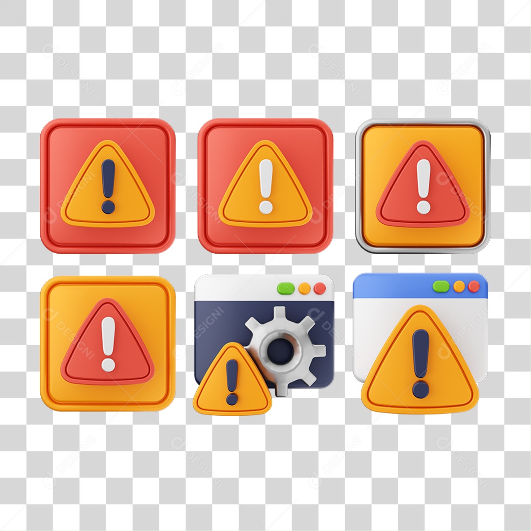 Ícones Alerta Perigo Símbolo PNG Transparente