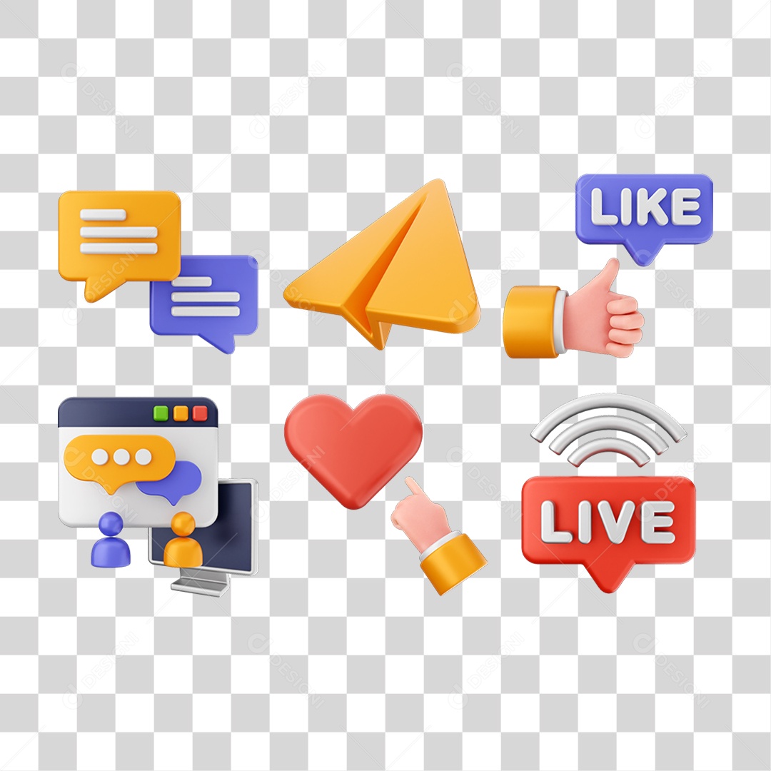 Pacotes de Ícones Comunicação Mensagens PNG Transparente