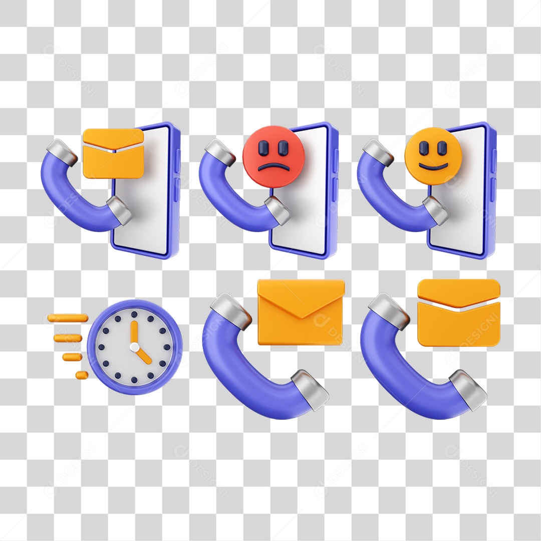 Pacotes de Ícones Comunicação PNG Transparente