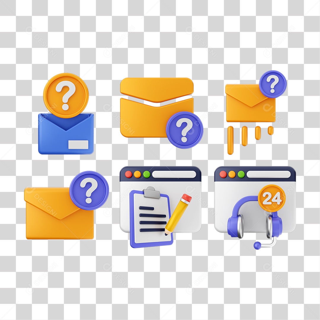 Pacotes de Ícones Arquivos Mensagem PNG Transparente