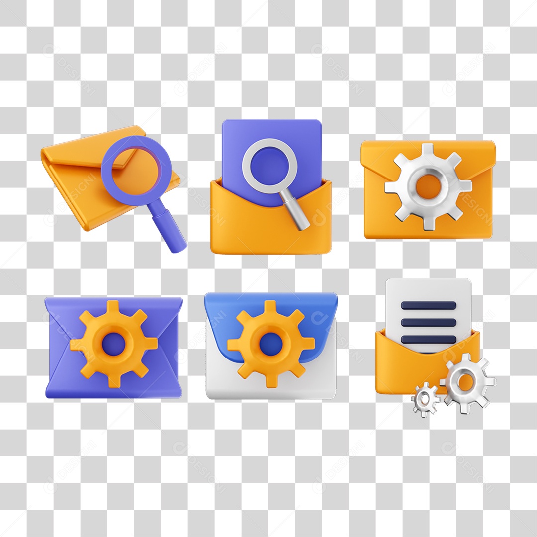 Pacotes de Ícones Arquivos Mensagem PNG Transparente