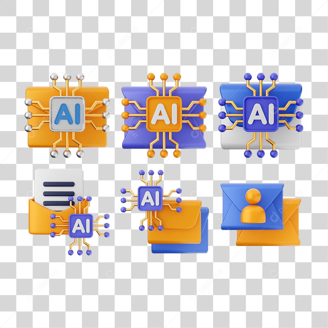 Pacotes de Ícones Arquivos Mensagem PNG Transparente