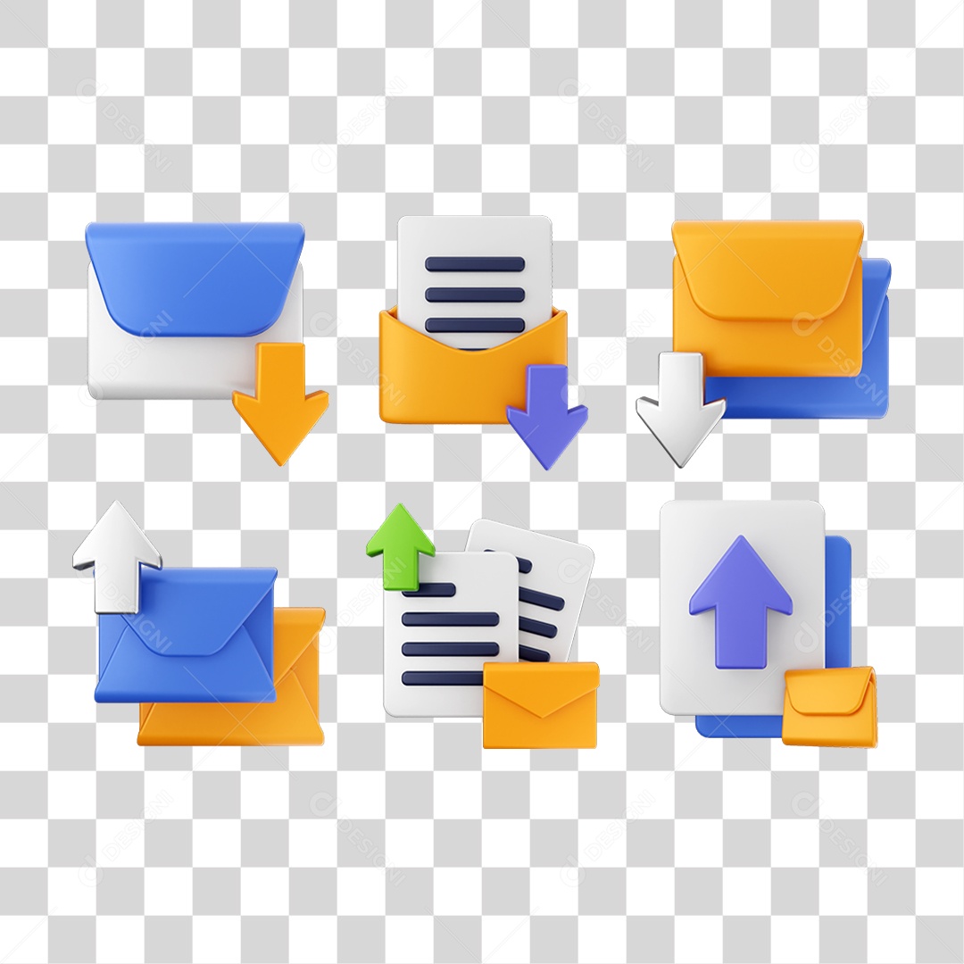 Pacotes de Ícones Arquivos Mensagem PNG Transparente