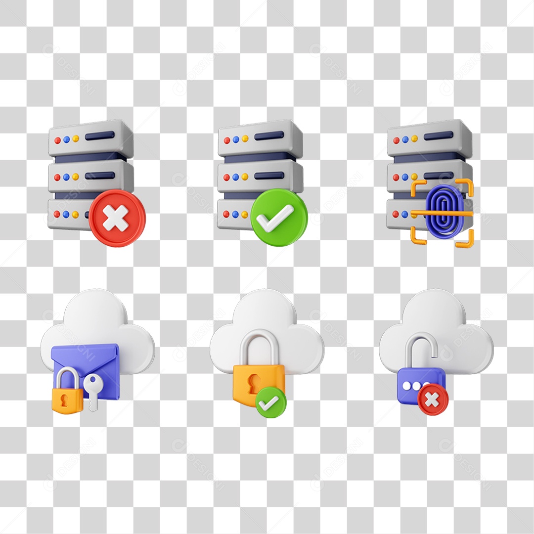 Ícone 3D Pacotes de Arquivos PNG Transparente