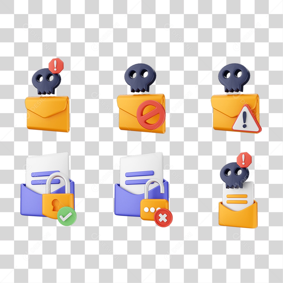 Ícone 3D Pacotes de Arquivos PNG Transparente