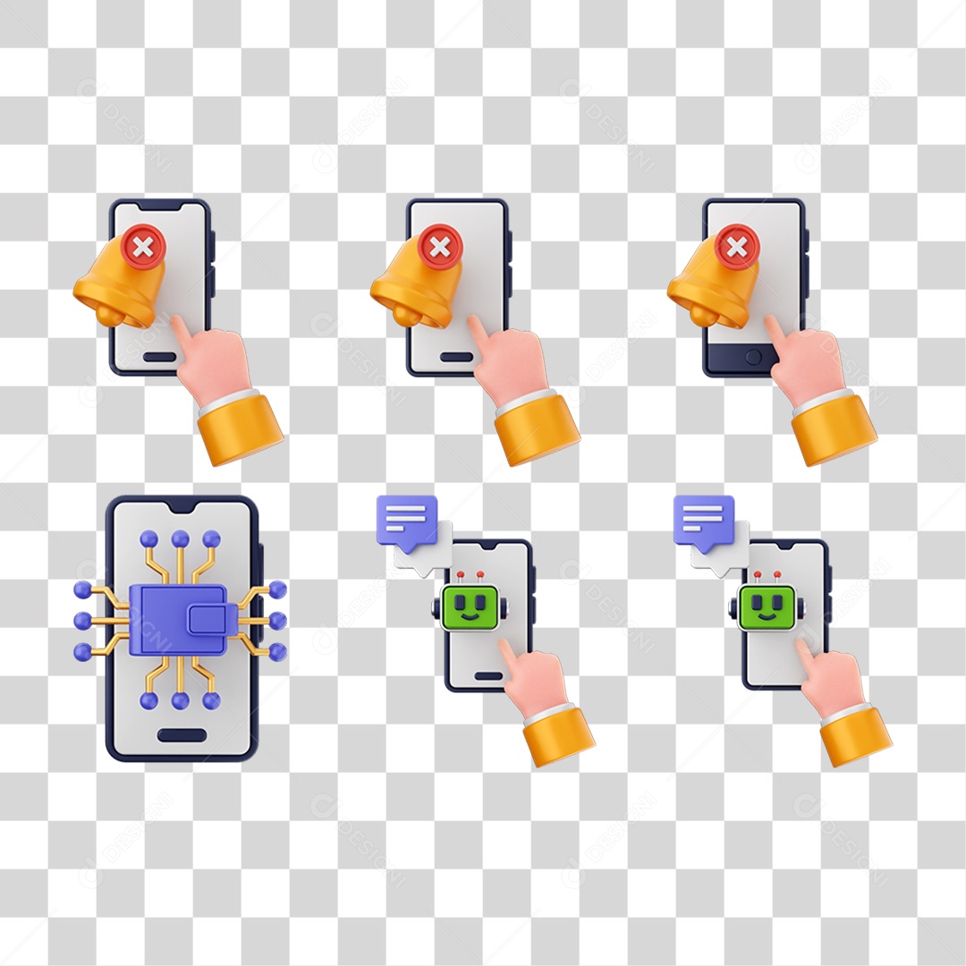 Ícone 3D Pacotes Internet Compras Online PNG Transparente