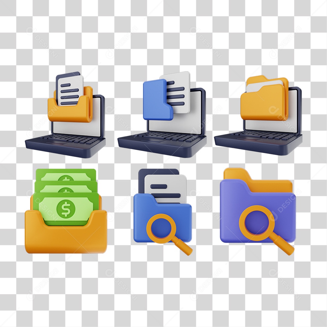 Pacote de Ícones Computador Internet PNG Transparente