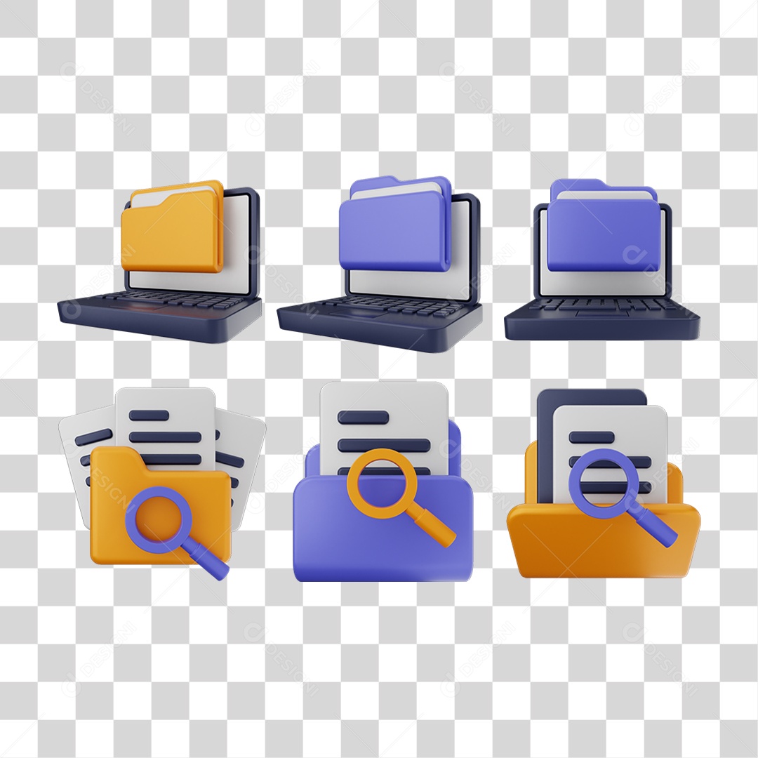 Pacote de Ícones Computador Internet PNG Transparente