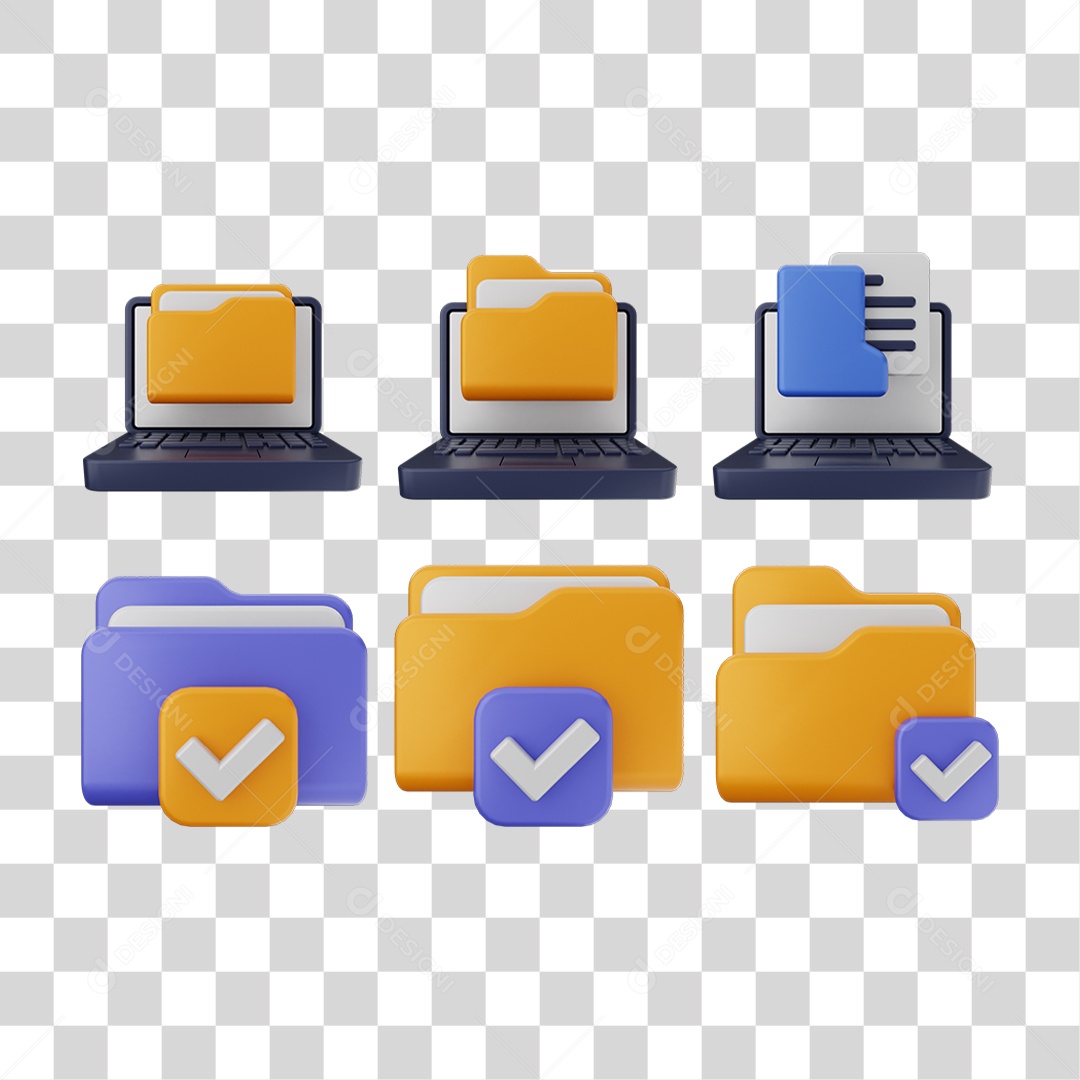 Pacote de Ícones Computador Internet PNG Transparente