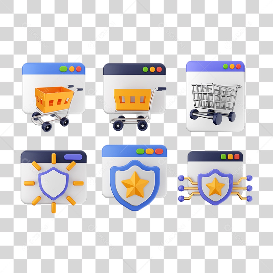 Pacote de Ícones Computador Internet PNG Transparente