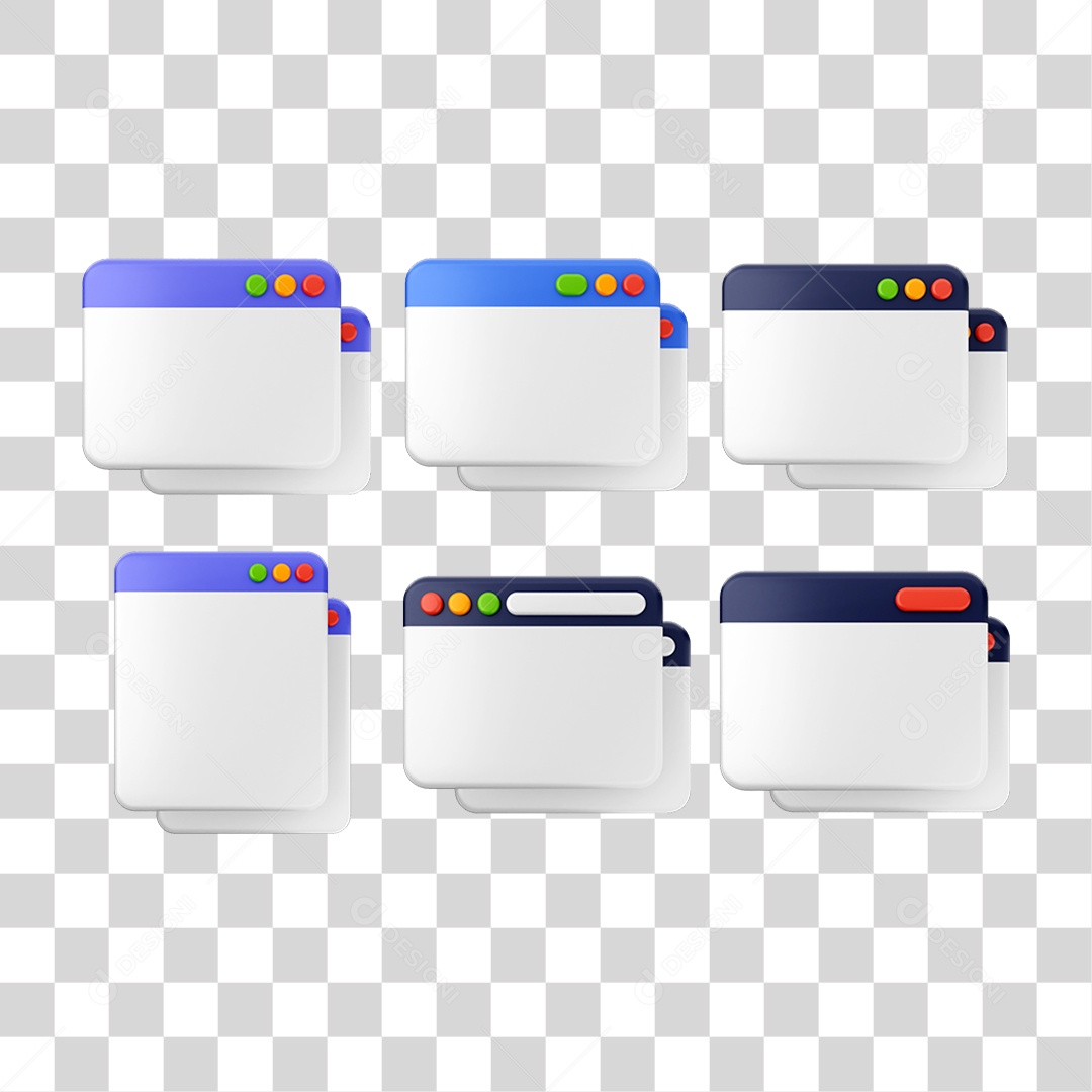 Pacote de Ícones Computador Internet PNG Transparente