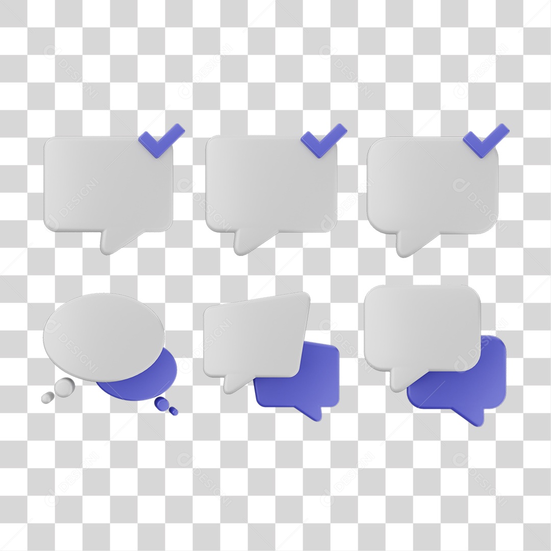 Pacote de Ícones Caixa de Texto PNG Transparente