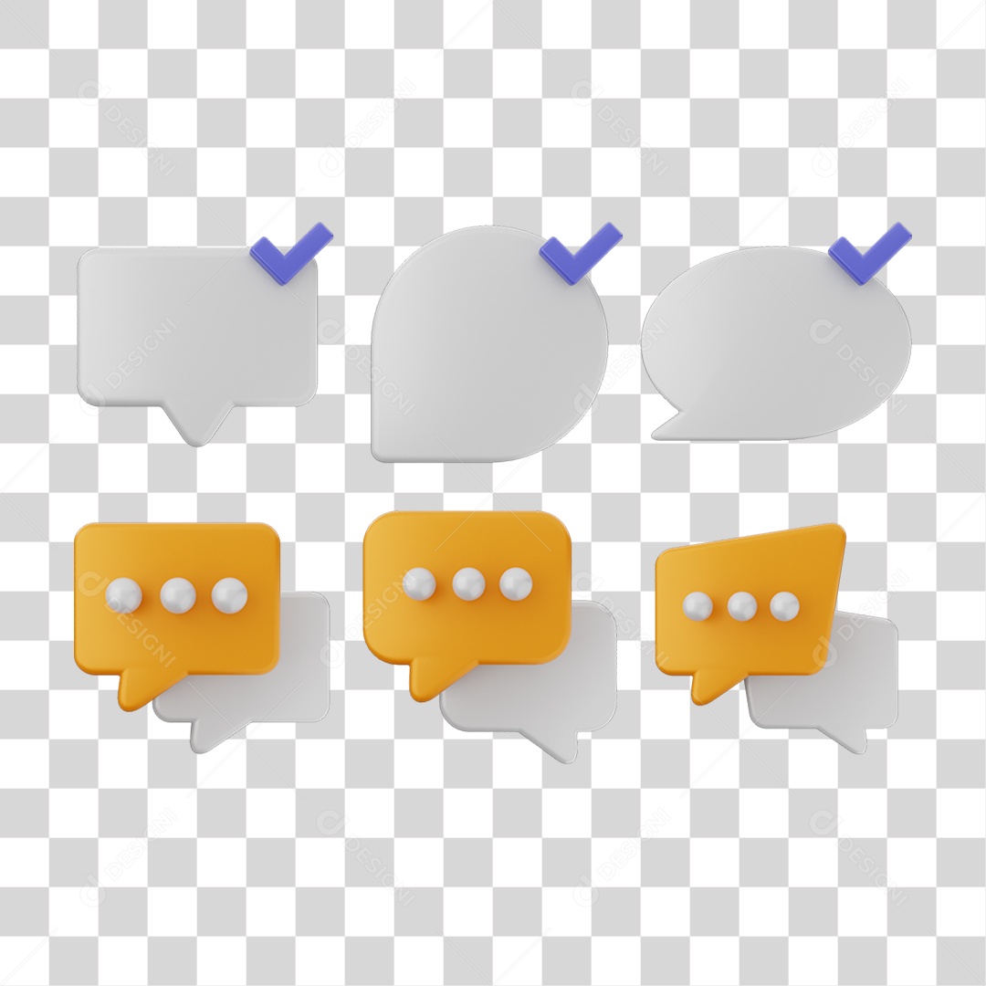 Pacote de Ícones Caixa de Texto PNG Transparente