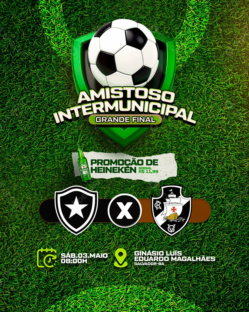 Amistoso Intermunicipal Social Media PSD Editável