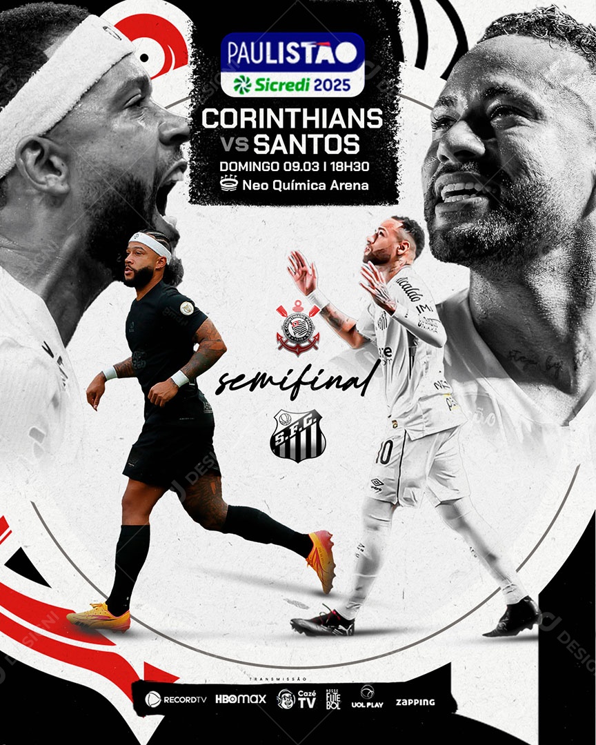 Flyer Jogo De Futebol Social Mídia PSD Editável
