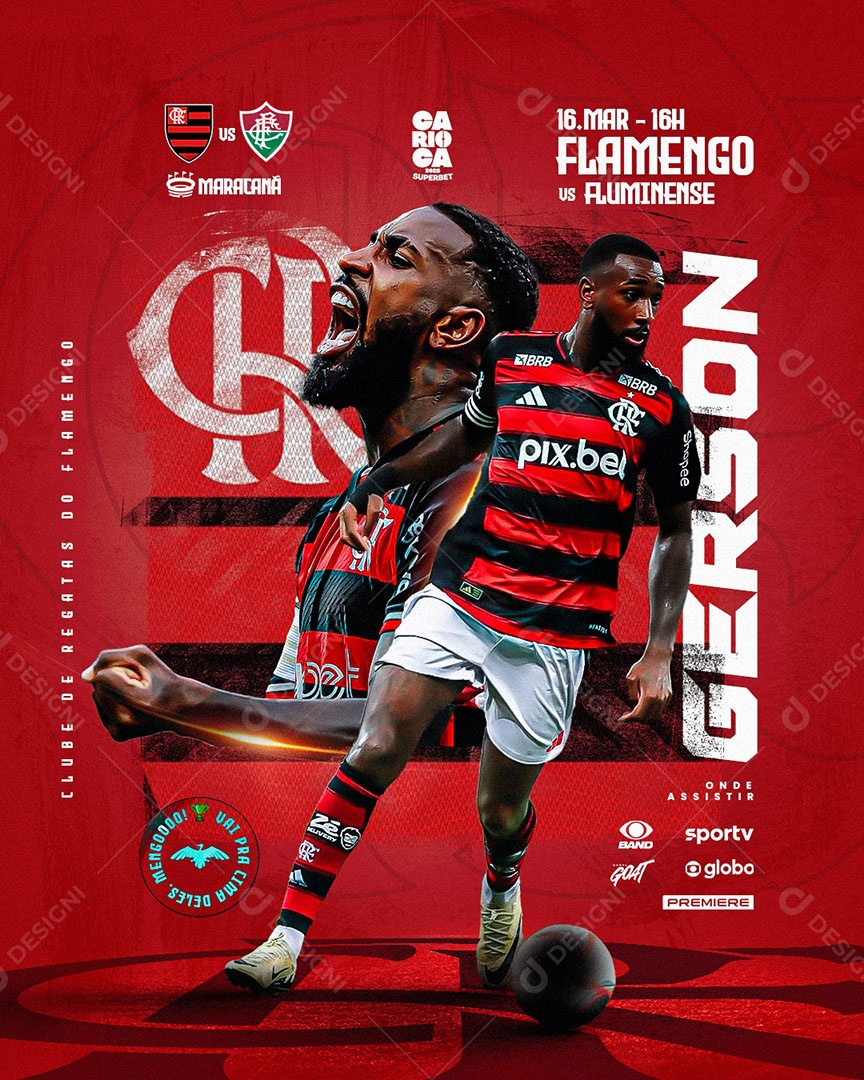Flyer Jogo De Futebol Social Mídia PSD Editável
