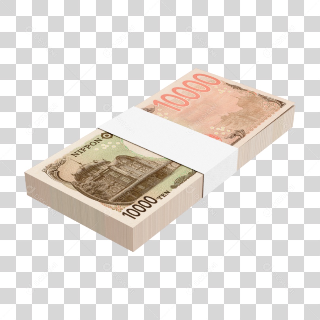 Cédula Notas Dinheiro 10 Mil Yen Japonês PNG Transparente