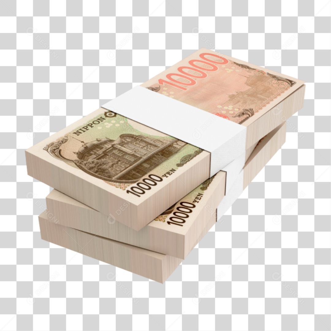 Cédula Notas Dinheiro 10 Mil Yen Japonês PNG Transparente