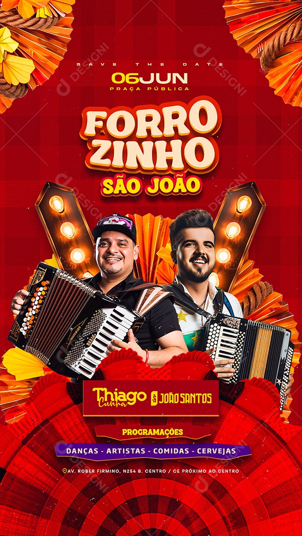 Story Flyer Forrozinho São João Social Media PSD Editável