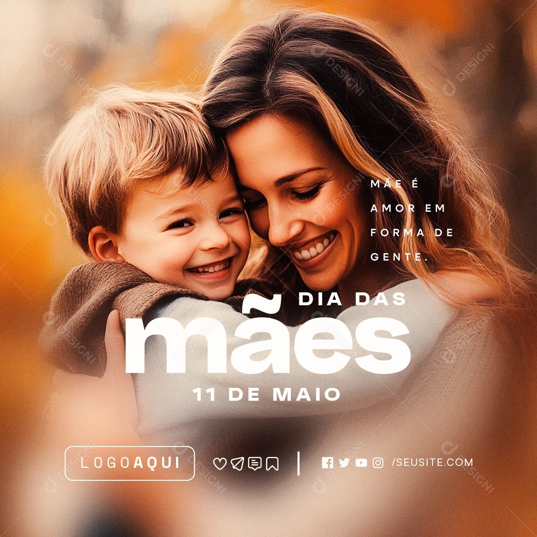 Dia das Mães 11 de Maio Social Media PSD Editável