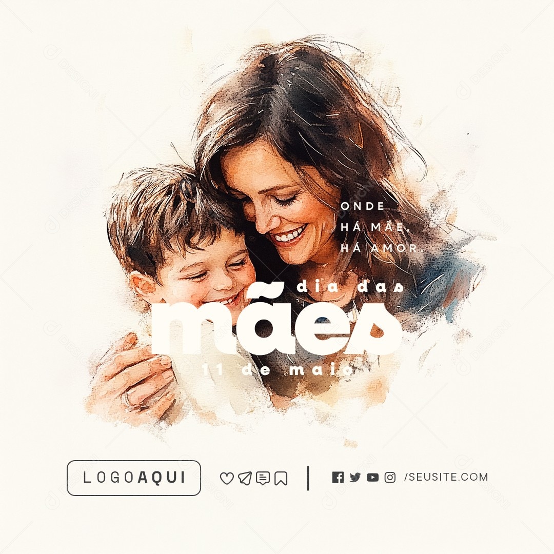 Dia das Mães 11 de Maio Social Media PSD Editável