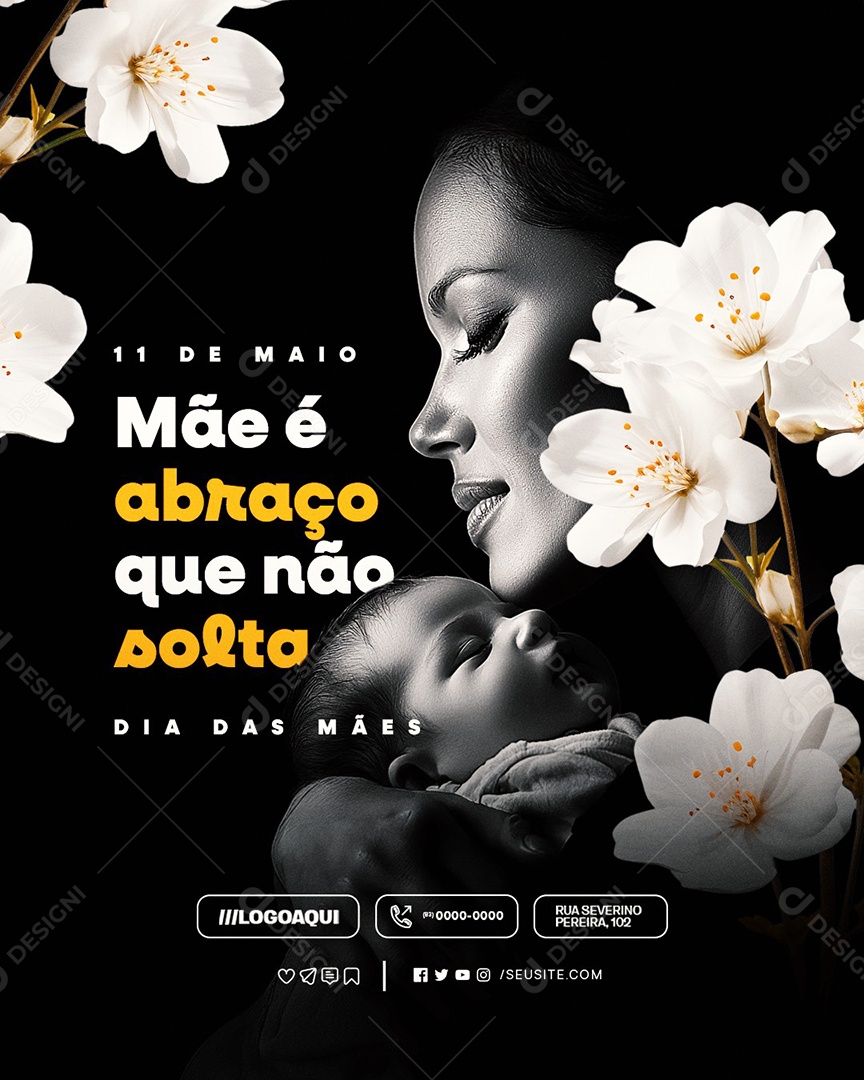 Dia das Mães 11 de Maio Social Media PSD Editável