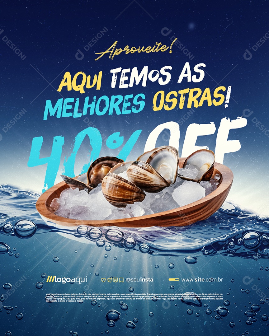 Peixaria Aproveite Social Media PSD Editável