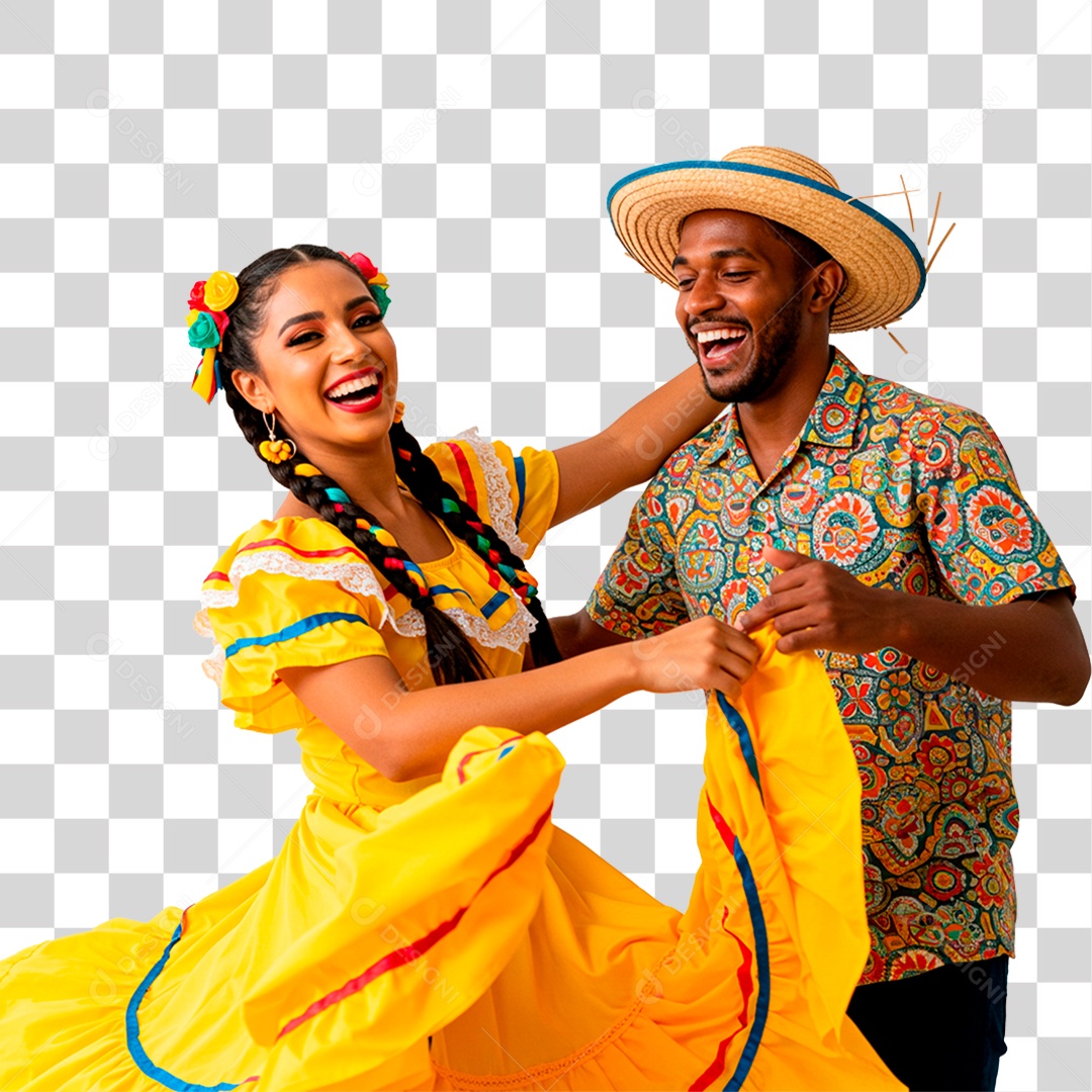 Casal de Festa Junina Transparent PNG