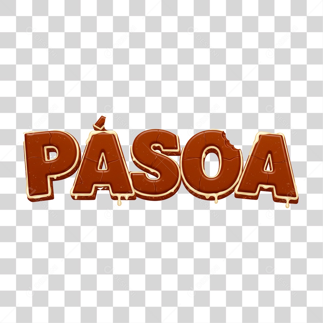 Selo 3D Páscoa PNG Transparente