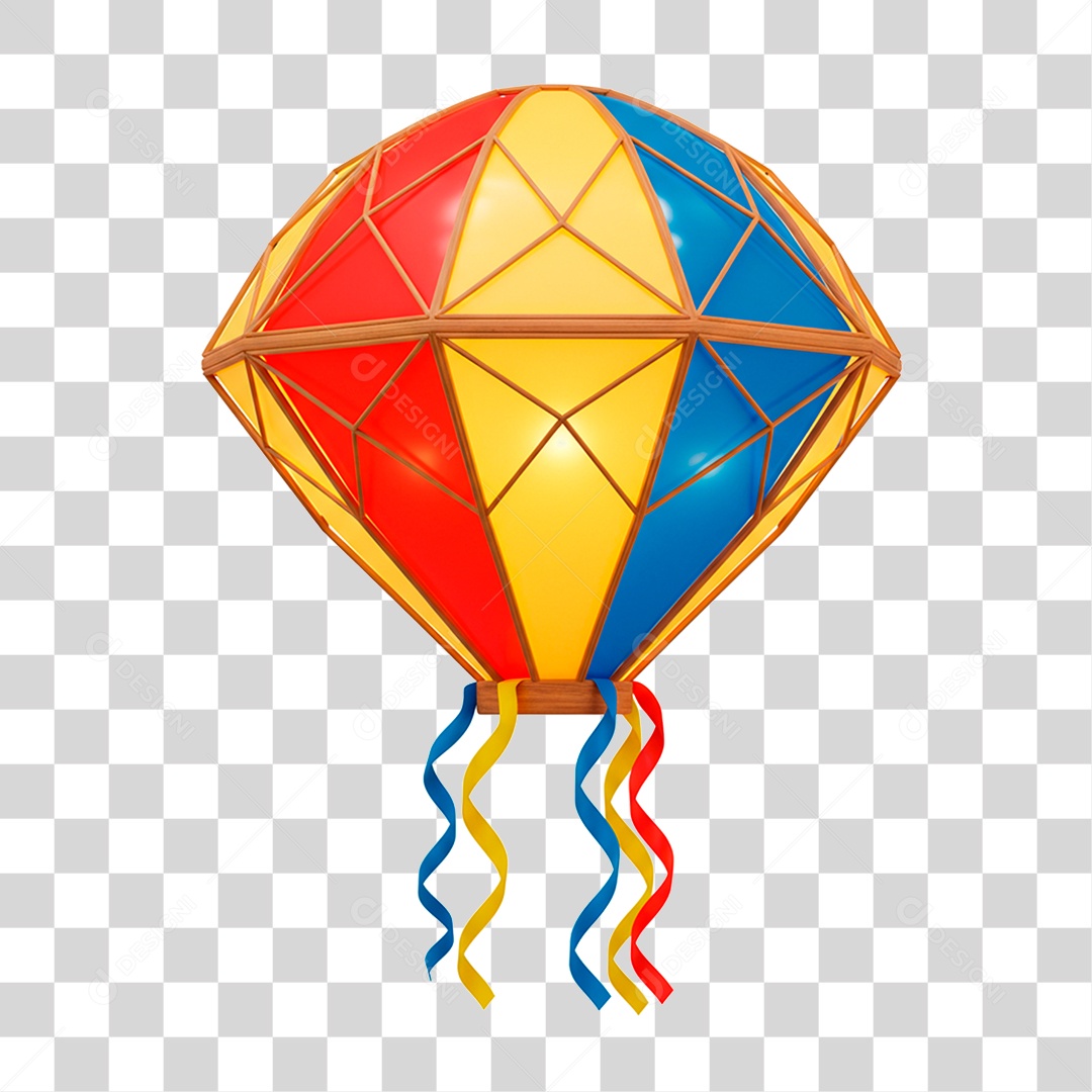 Balão de São João PNG Transparente