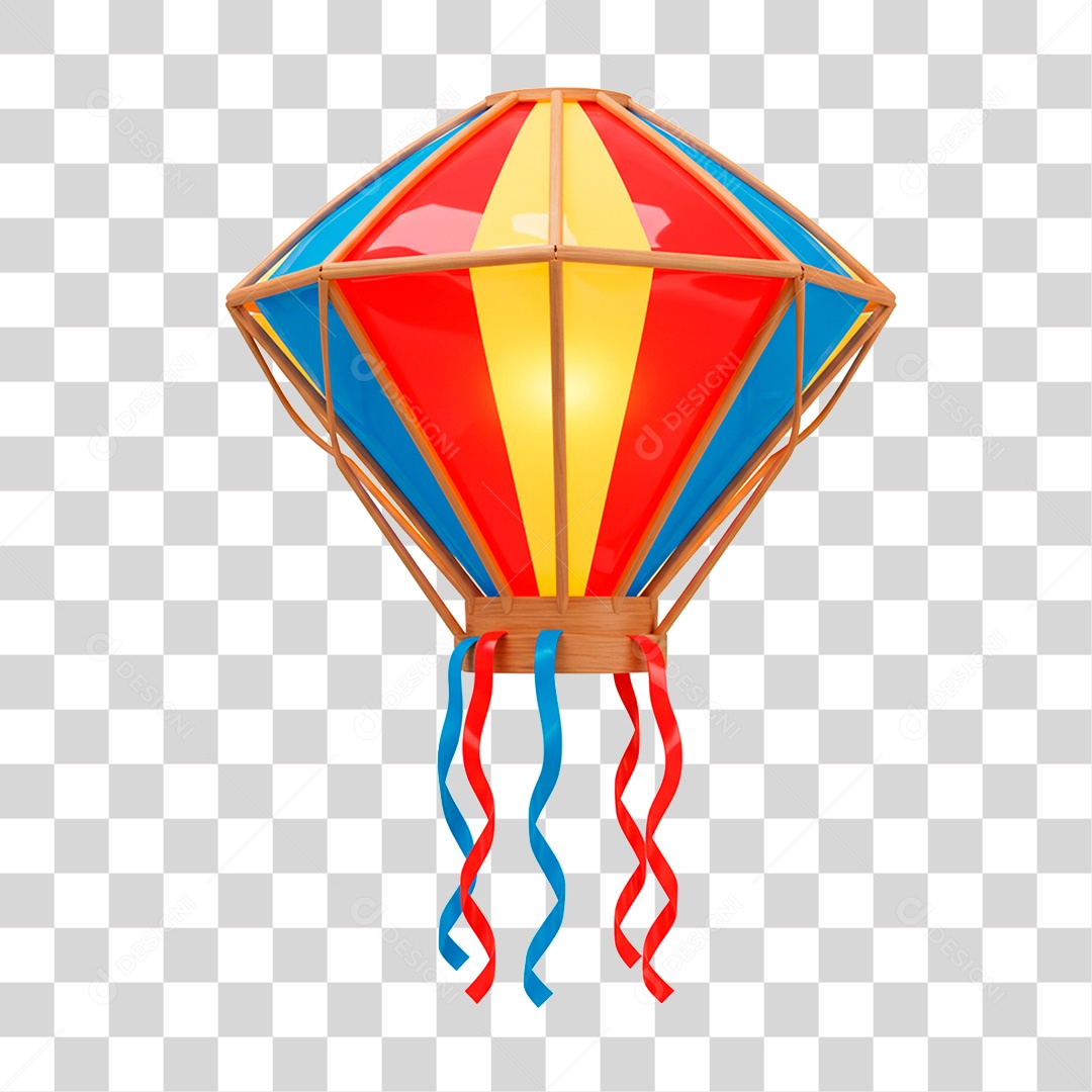 Balão de São João PNG Transparente