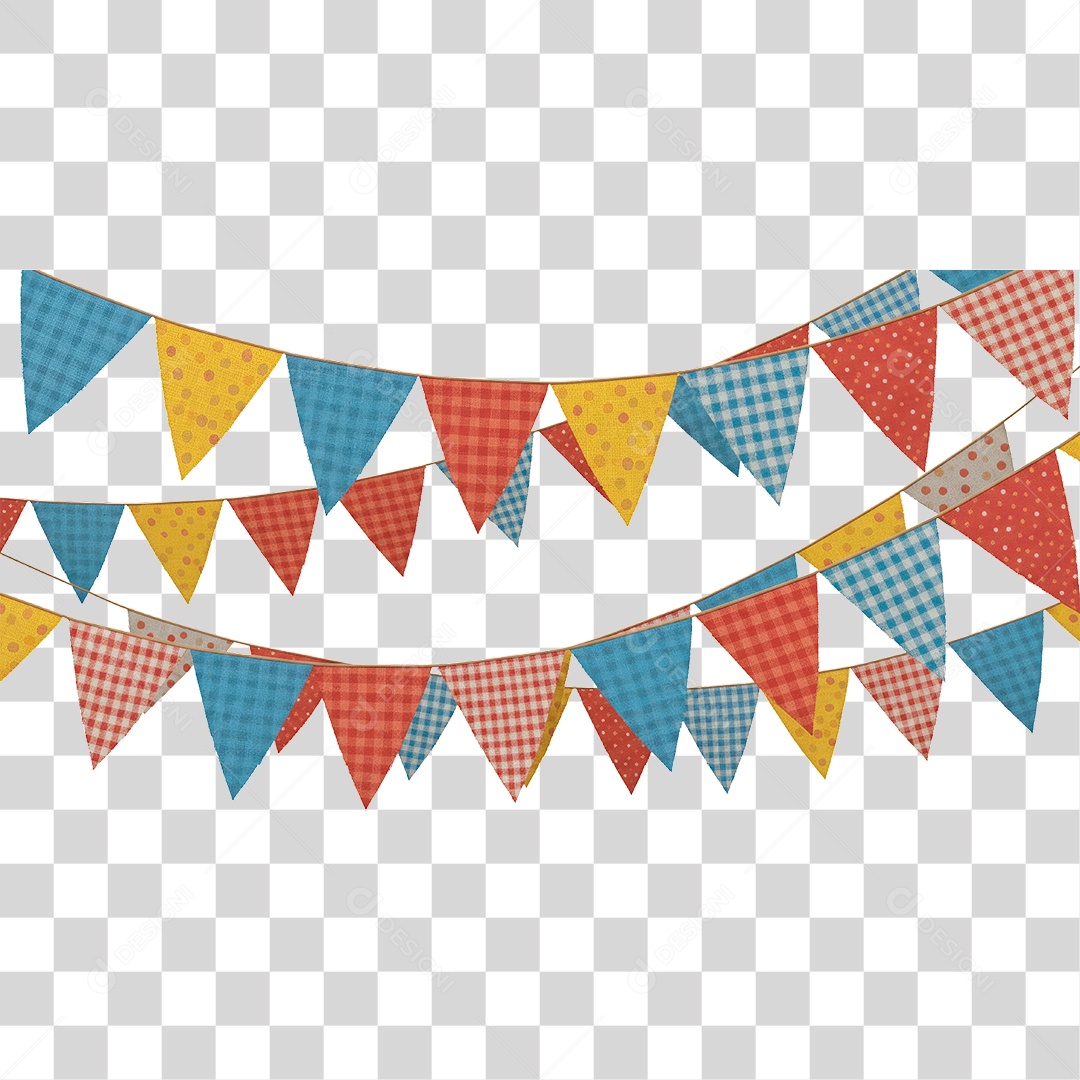 Bandeirinha de Festa Junina PNG Transparente