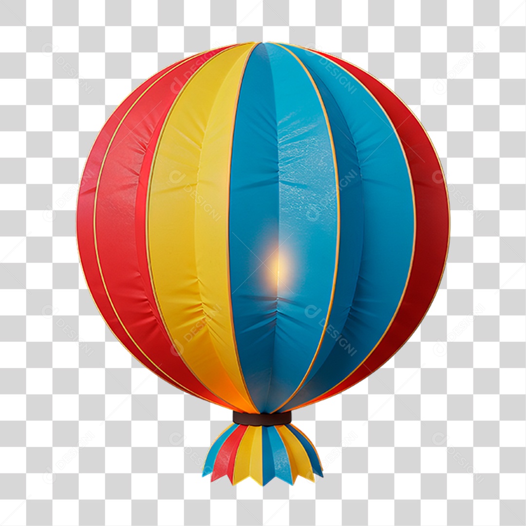 Balão de Festa Junina PNG Transparente