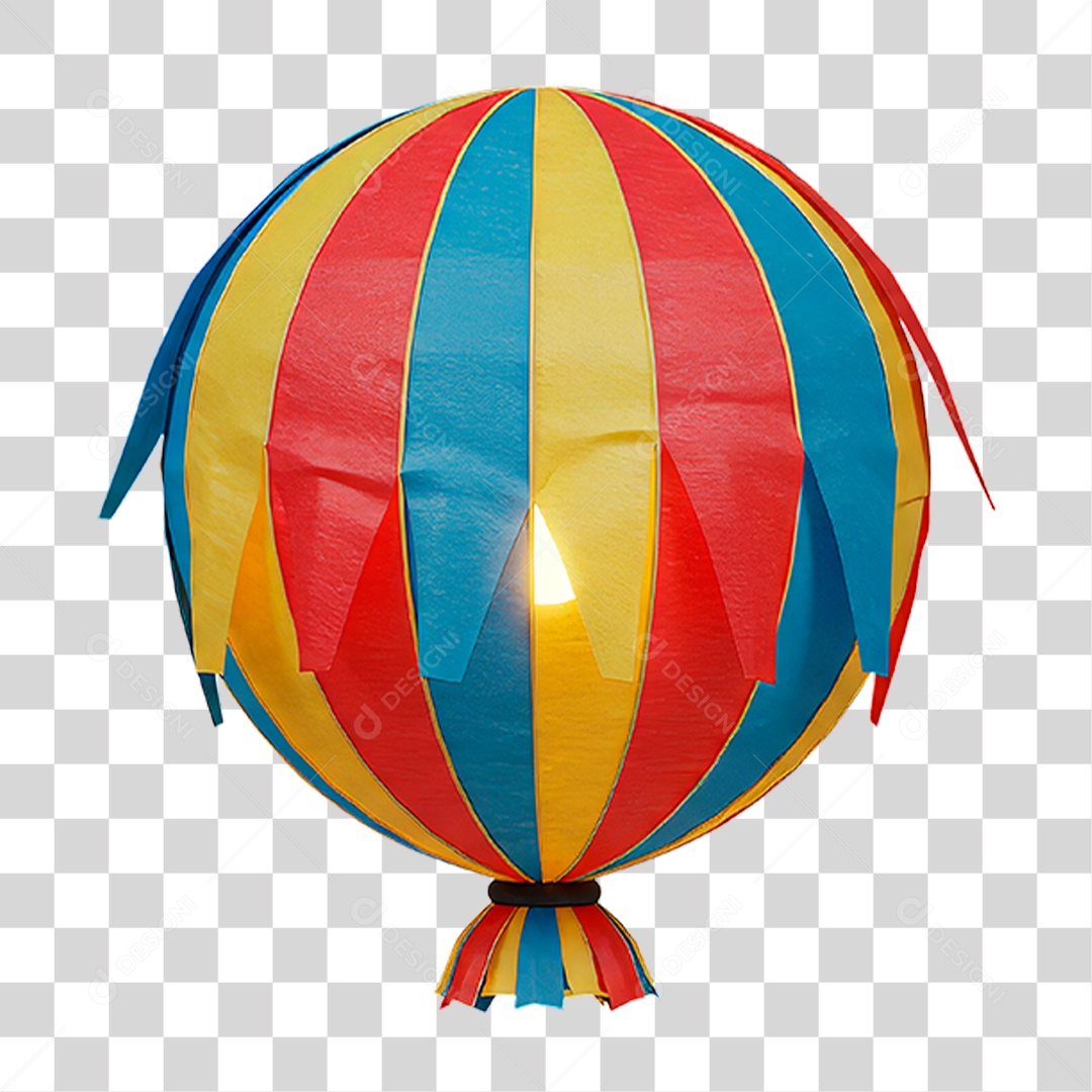 Balão de Festa Junina PNG Transparente