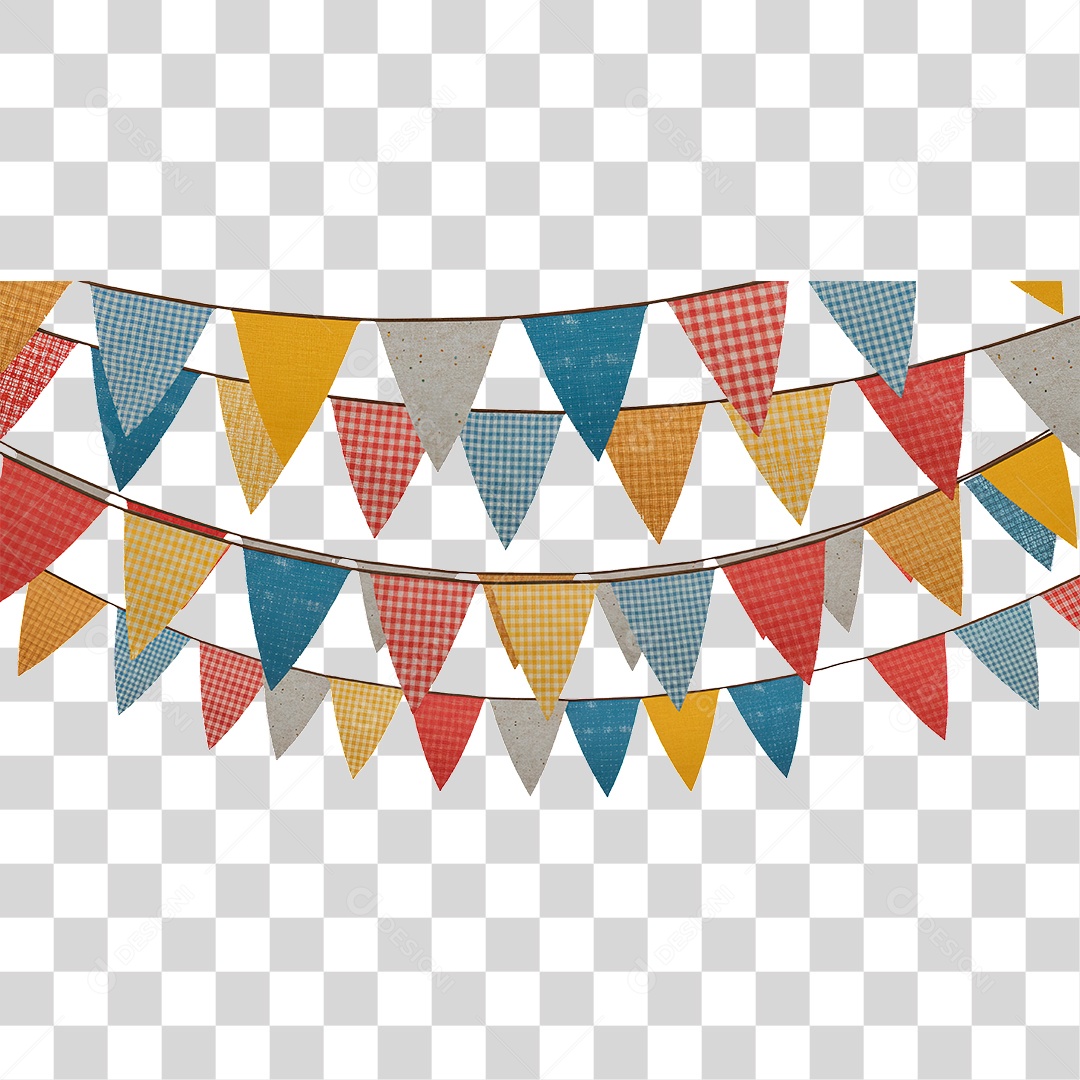 Bandeirinha de Festa Junina PNG Transparente