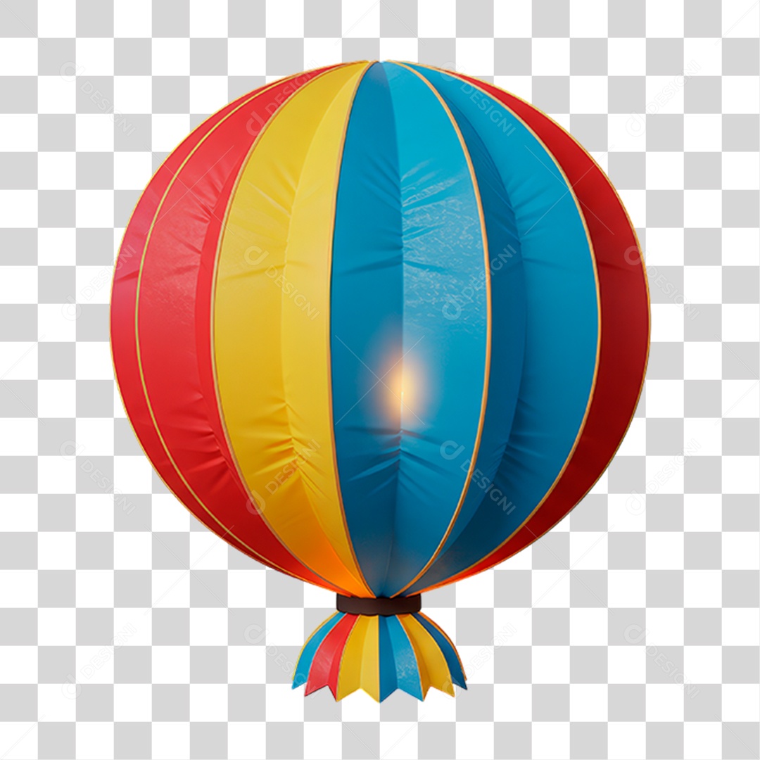 Balão de Festa Junina PNG Transparente