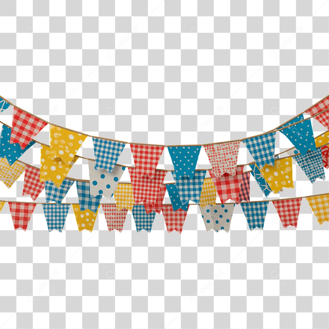 Bandeirinha de Festa Junina PNG Transparente