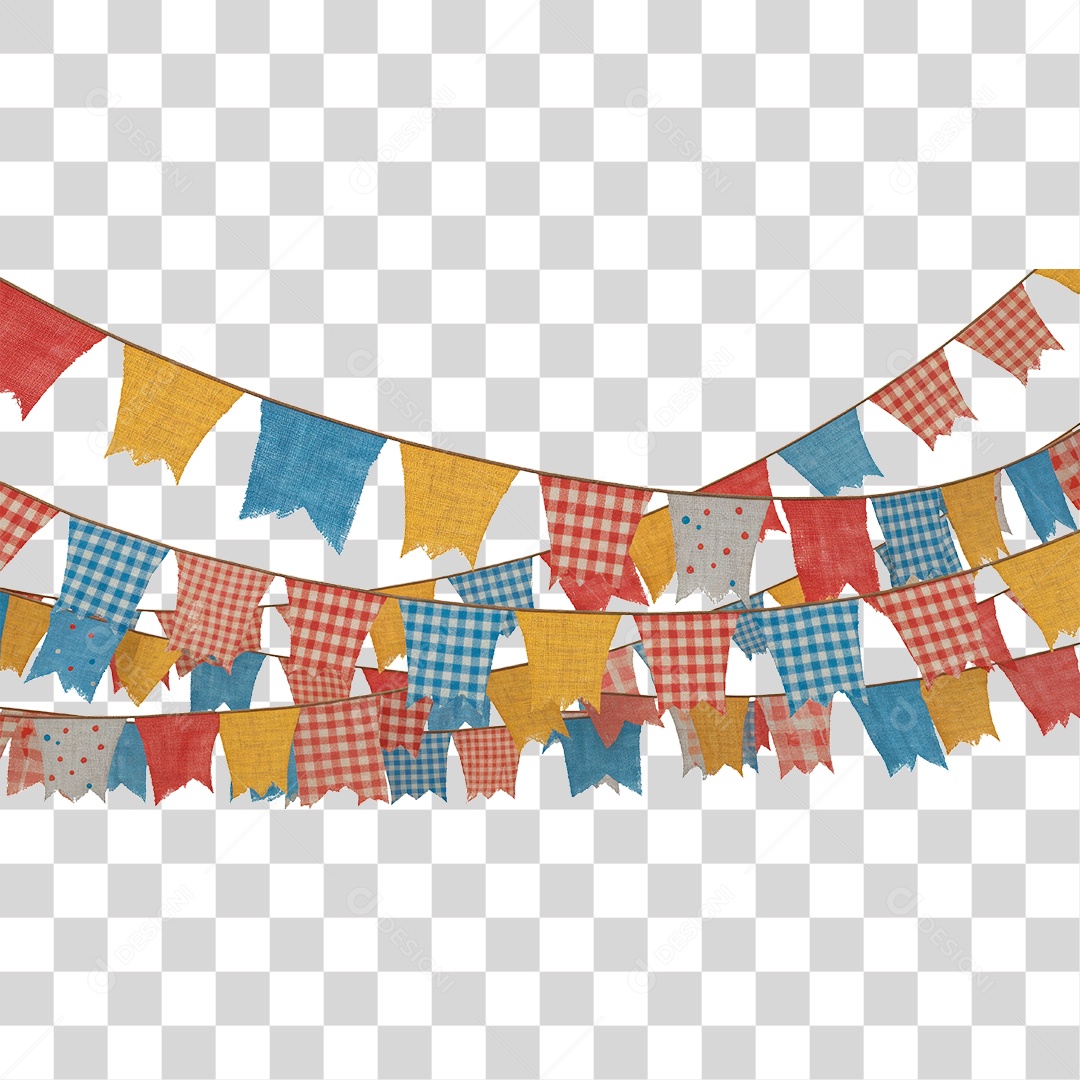 Bandeirinha de Festa Junina PNG Transparente