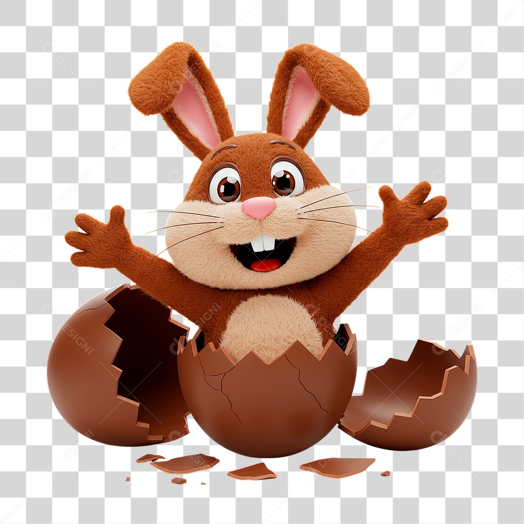 Coelho da Páscoa PNG Transparente