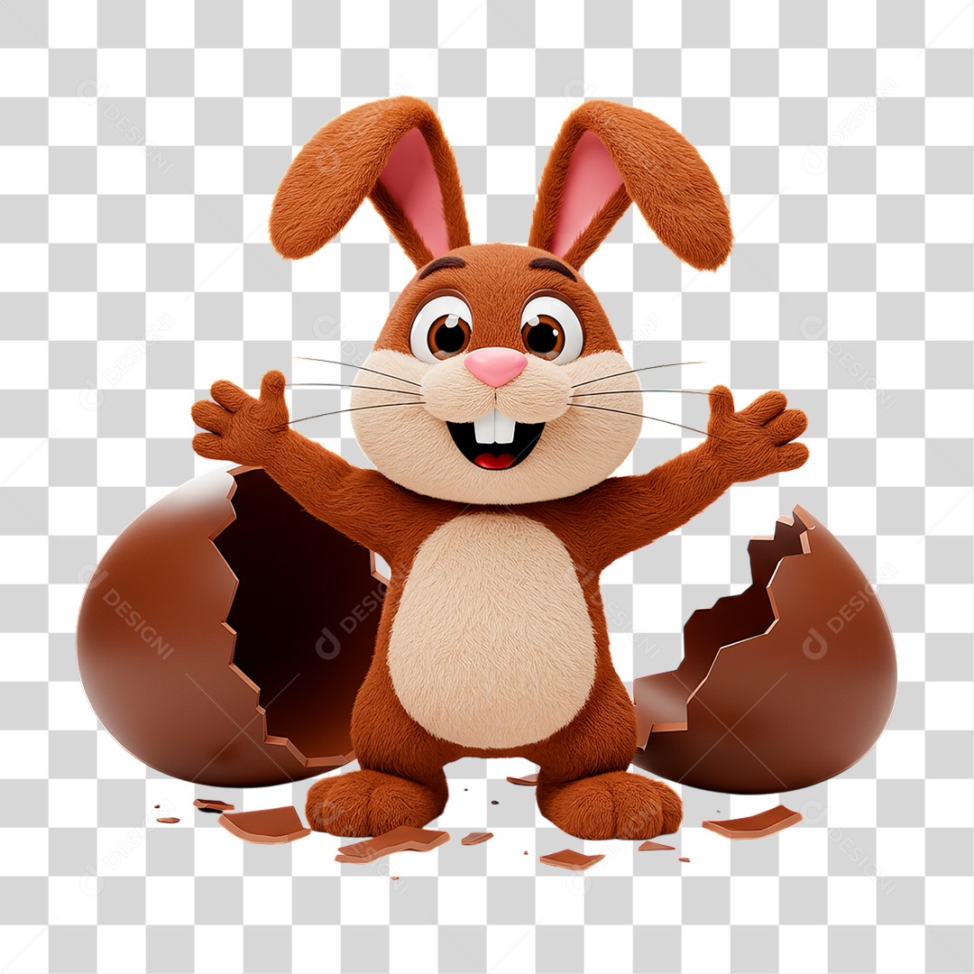 Coelho da Páscoa PNG Transparente